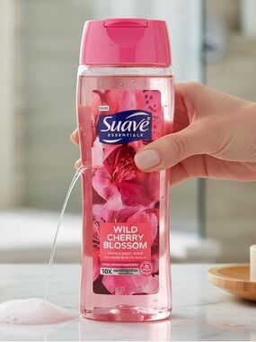 Suave Wild Cherry Blossom Shower Gel (18 fl oz)